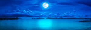 Picture of a blue moon to represent Blue Mooning. There is a growing trend in the workplace called Blue Mooning. The term is derived from blue moon, which is the occurrence of two full moons in a calendar month. In the world of work, some employees are quitting organizations after the second week or after receiving a second paycheck.